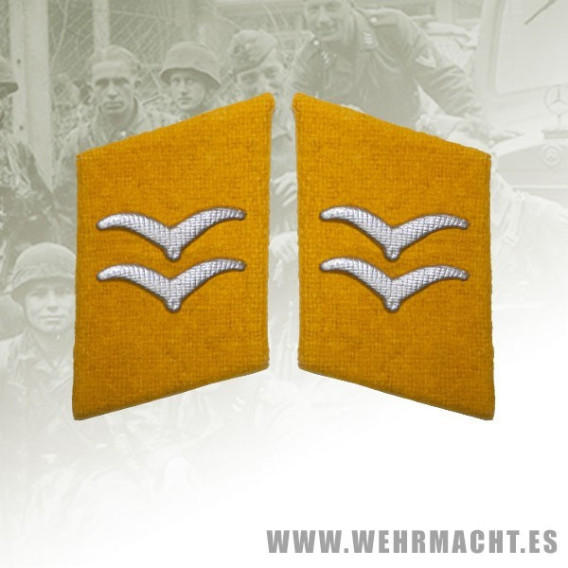 Fallschirmjäger enlisted man's collar patches, Gefreiter/Unterfeldwebel
