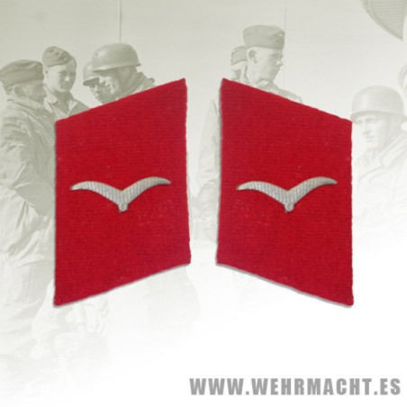 Parches de cuello Luftwaffe Artillería, Gefreiter/Unterfeldwebel