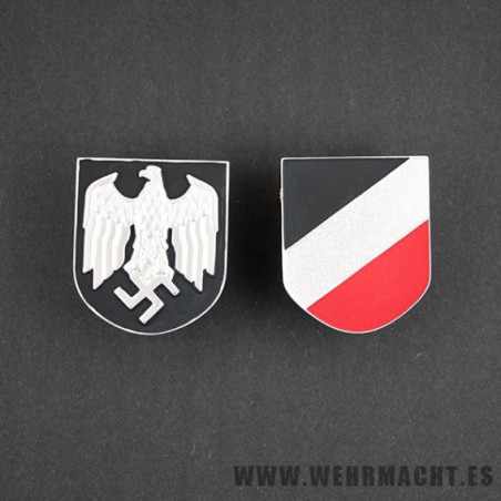 Salacot del "Afrika Korps", Insignias