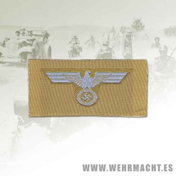 Afrika Korps enlisted mans silk woven cap eagle + Sewing