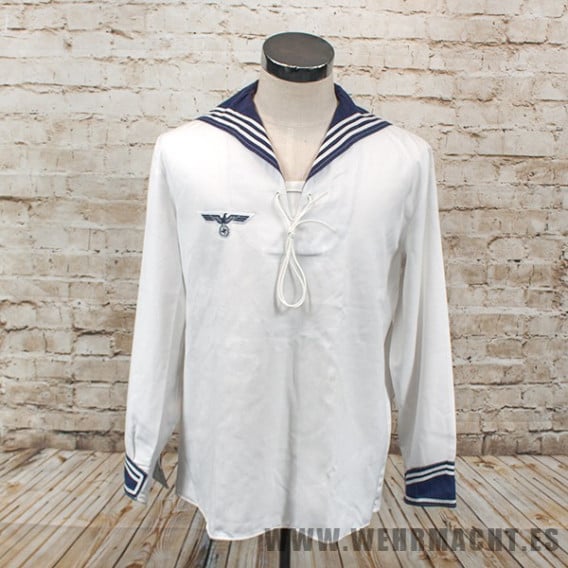 Vintage German navy sailor shirt middy naval maritime