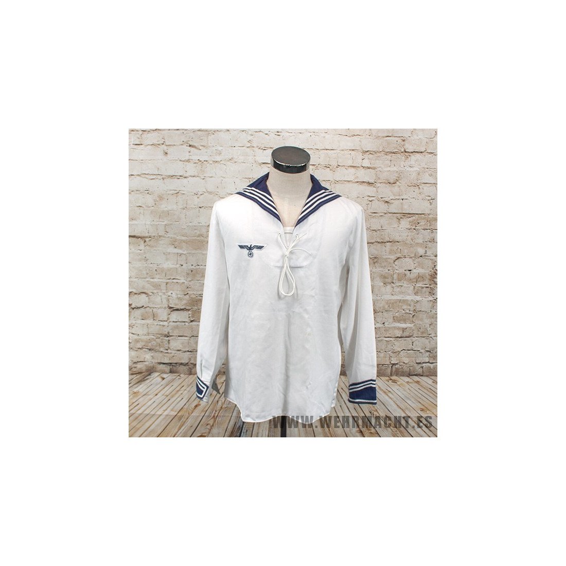 german military sailor shirt ドイツ軍　セーラー Vintage German navy sailor shirt middy naval maritime