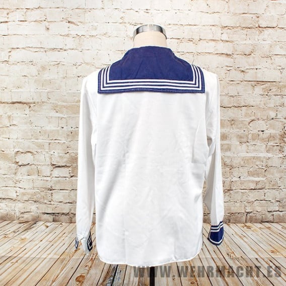 Vintage German navy sailor shirt middy naval maritime