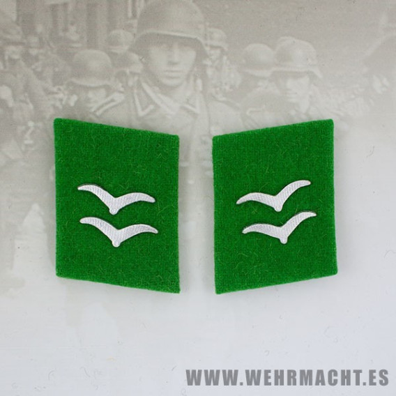 Felddivision enlisted man's collar patches,  Gefreiter/Unterfeldwebel