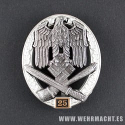 Army General Assault Badge for 25 Engagements
