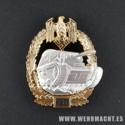 Amy Panzer Assault Badge for 75 Engagements