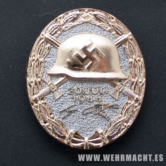 Wound Badge 20 July 1944 in Gold
