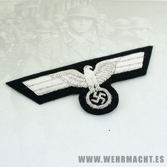 Panzer Officers hand embroidered breast eagle