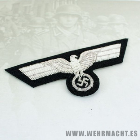 Panzer Officers hand embroidered breast eagle