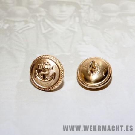 Botones Assmann de rosca Kriegsmarine, 21mm