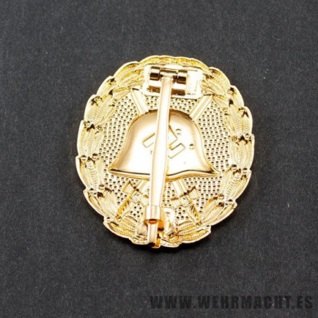 Spanish Wound Badge in Gold