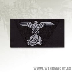Panzer SS mans woven trapezoid cap insignia