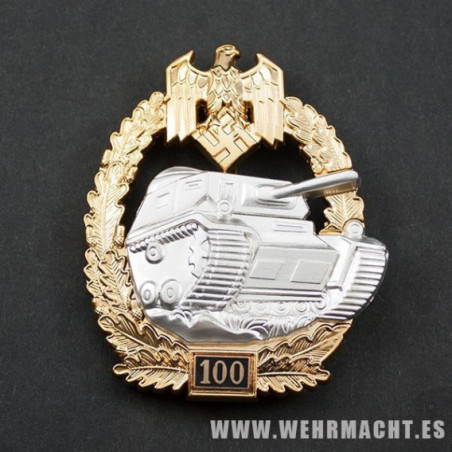 Amy Panzer Assault Badge for 100 Engagements