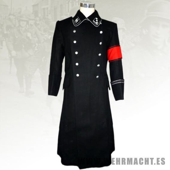 ドイツ軍　マント　国産エスグラ製 WW2 M32 Greatcoat Allgemeine-SS
