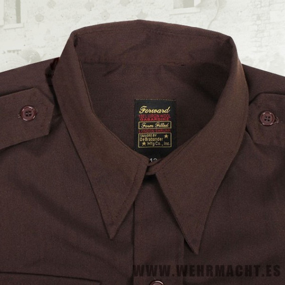 Camisa de servicio "Chocolate" para oficiales