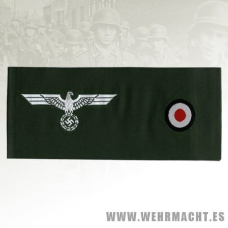 Army enlisted mans silk woven cap eagle 1939 