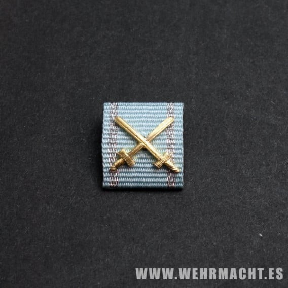 Order of Bravery with Crossed Silver Swords Ribbon Bar, Bulgaria